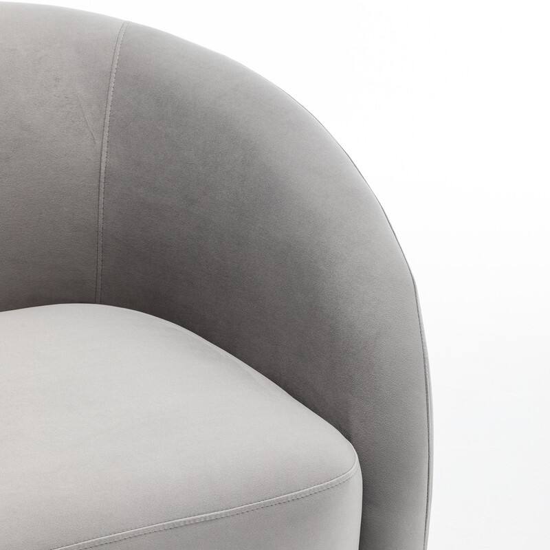 SEYNAR Modern Glam Velvet Upholstered 360 Degree Swivel Accent Armchair Set of 2