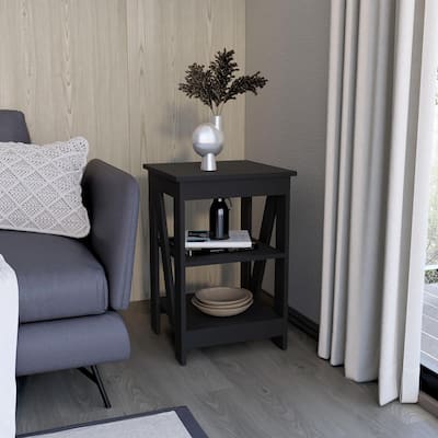 Taylor End Table, Side Table, Nightstand, Storage Shelf