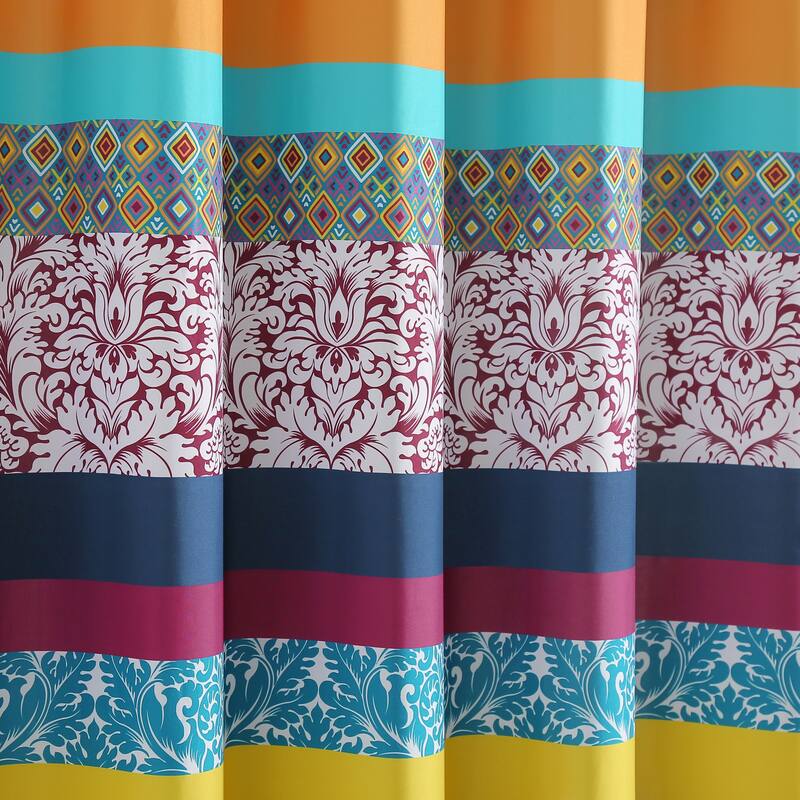 Lush Decor Boho Stripe Shower Curtain