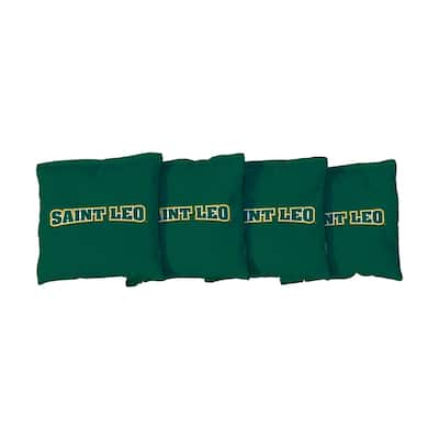 Saint Leo Lions Green Cornhole Bags