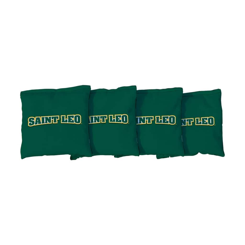Saint Leo Lions Green Cornhole Bags