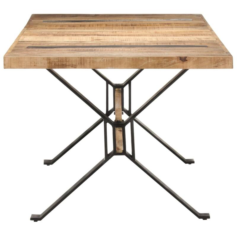 vidaXL Dining Table Wooden Dinner Bistro Table for Dining Room Kitchen Office