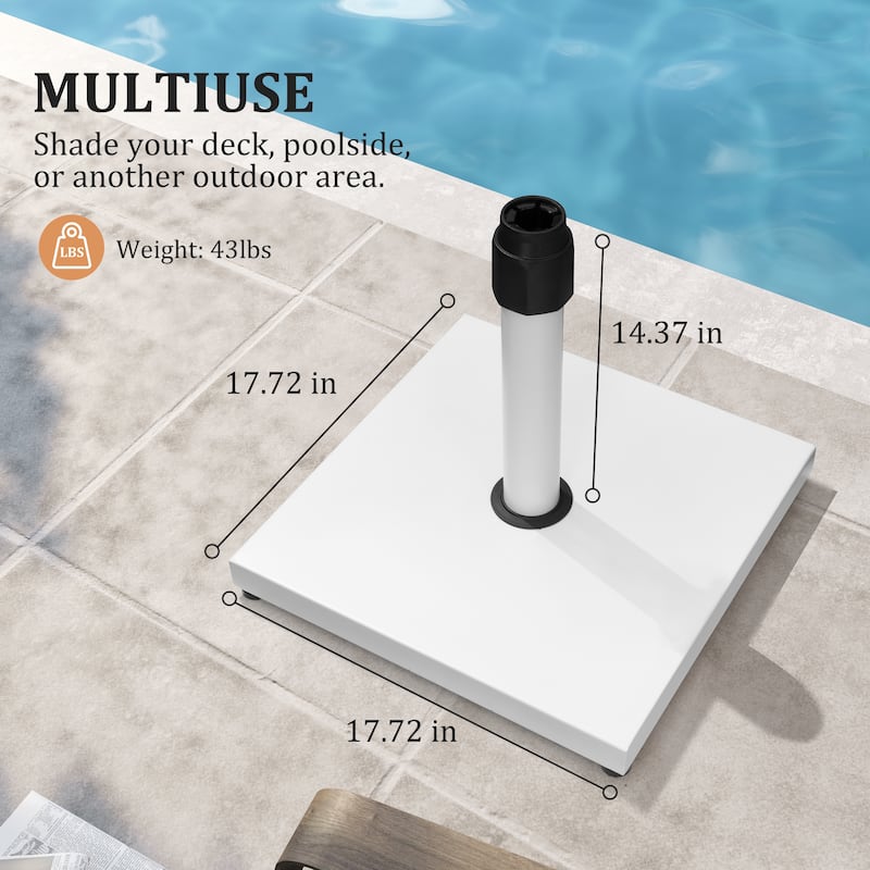 Pellebant Patio Market Umbrella Base Stand Outdoor