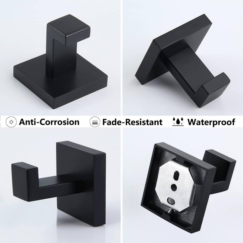 5-Piece Bathroom Hardware Set Wall Mounted Towel Bar Set