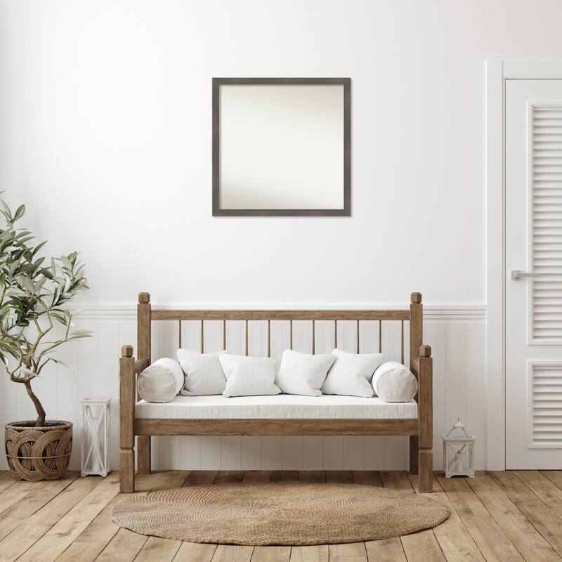 Edwin Non-Beveled Wood Framed Wall Mirror