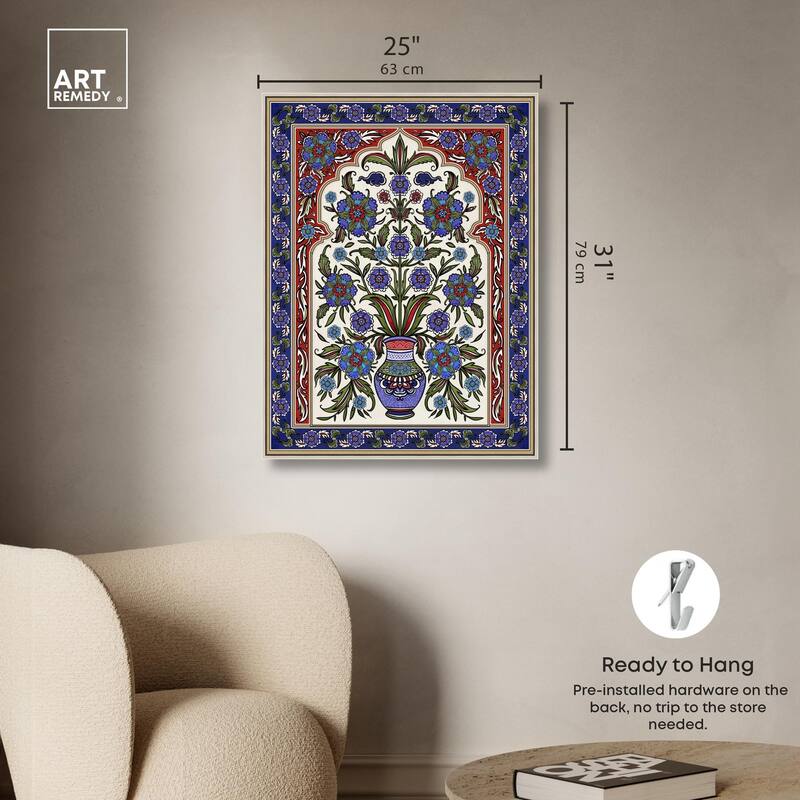 Royal Vase Bloom Canvas by Art Remedy