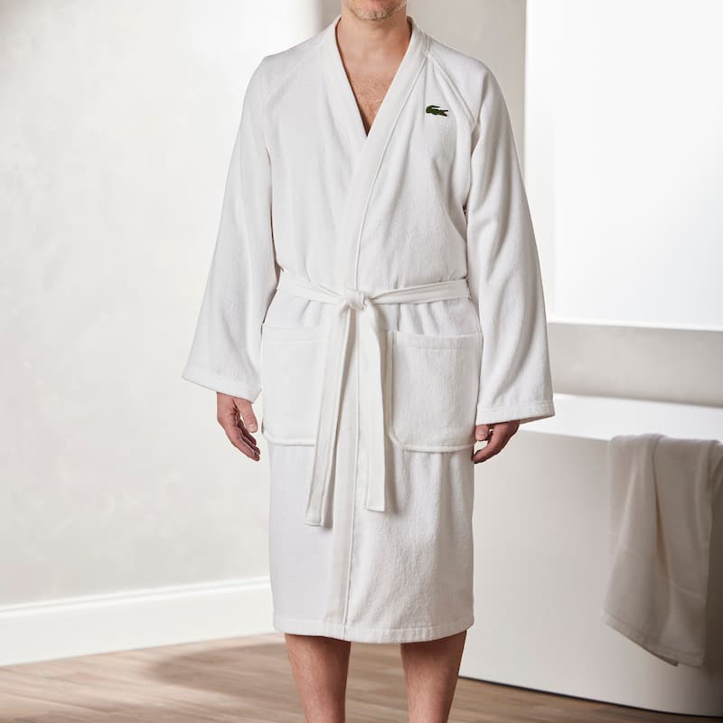 Lacoste 100% Cotton Classic Pique Bath Robe