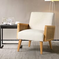 Copeland Vintage Casual Linen Accent Chair Overstock 20465535