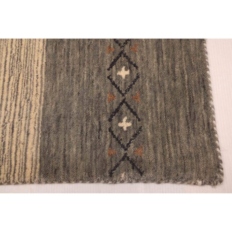 ECARPETGALLERY Hand Loomed Kashkuli Gabbeh Multi Color Wool Rug - 5'7 x 8'3