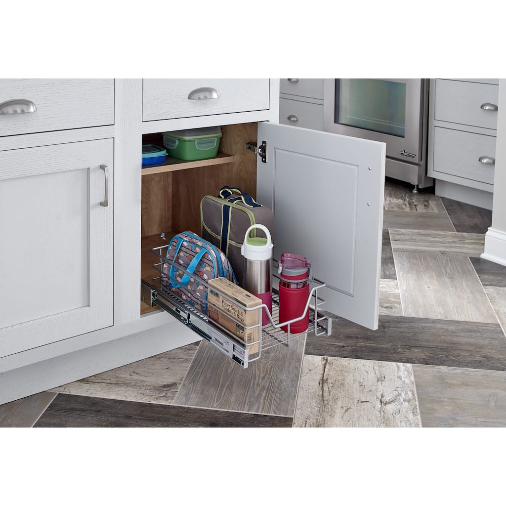 ClosetMaid Premium Single Pull-out Basket Cabinet Organizer