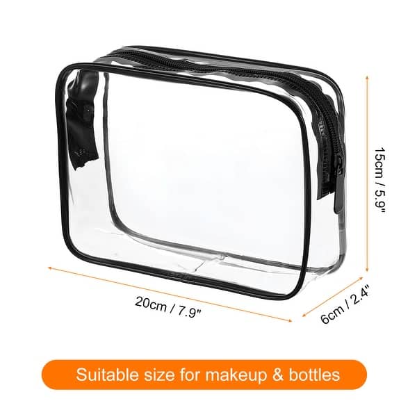 men's clear travel toiletry bag Lermende 2pcs TSA Approved Bag,Carry On for Travel,Airport Airline Accessories Compliant Bag,Quart Sized Makeup Cosmetic bag Women Men (Black, 2 Pack) : Beauty & Personal Care and also lays flat Clear Plastic Best Clear Toiletry