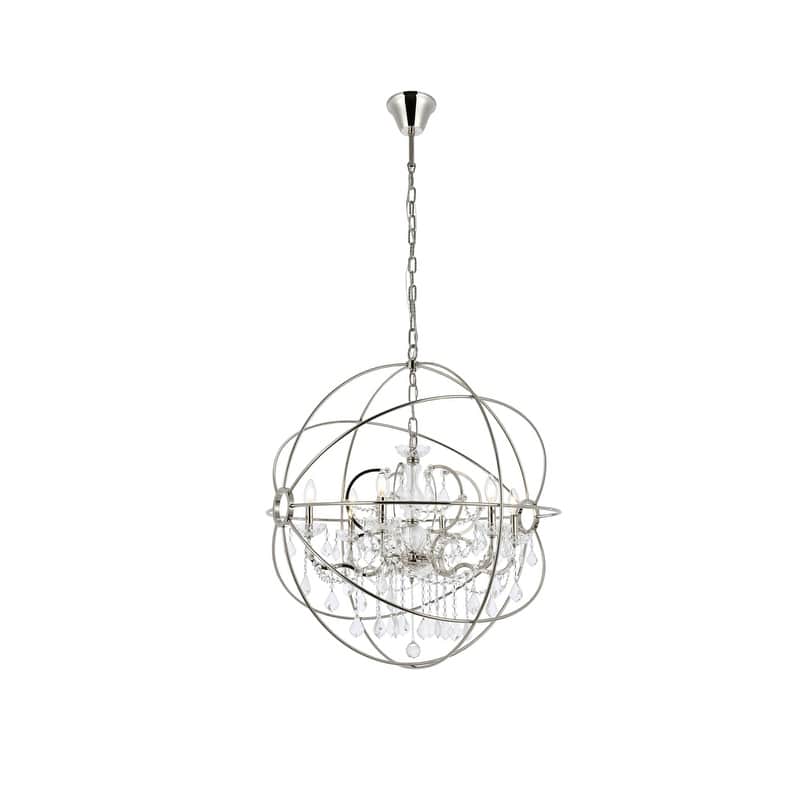 Bombay? Durham Collection Polished Nickel Gyro Pendant Lamp