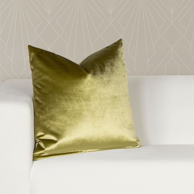 F Scott Fitzgerald 'Golden Hours' Washable Velvet Throw Pillow - 26" x 26" - Cheers