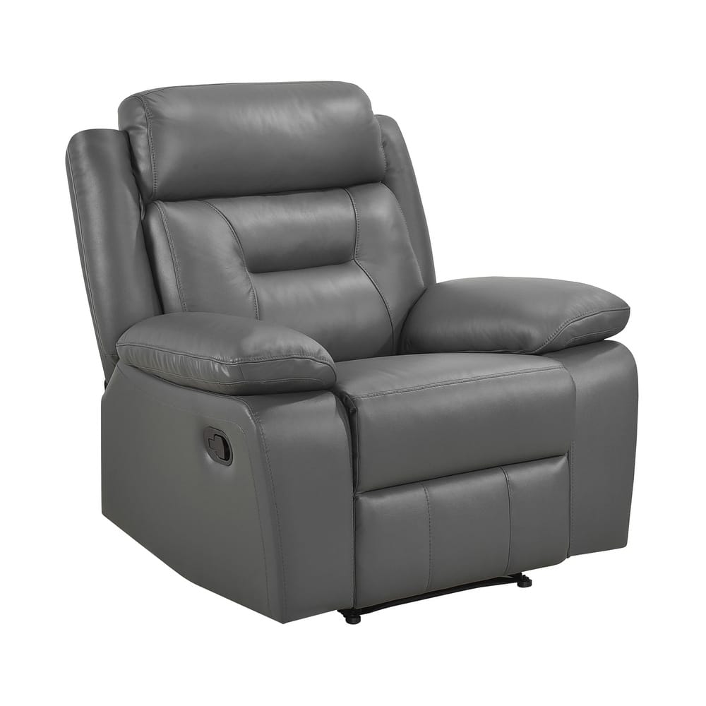 Fremont & Park Papyrus Leather Match Manual Reclining Chair