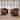 2 Set Round Barrel Chair 360-Degree Swivel Accent Chairs