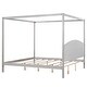 preview thumbnail 7 of 15, 83.9"L Wood Canopy Bed Platform Bed with Headboard and Support Legs,King Size