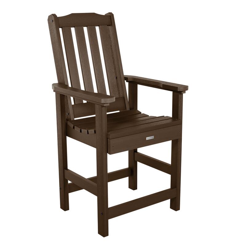Lehigh Eco-friendly Counter Height Outdoor Dining Armchair - Weathered Acorn