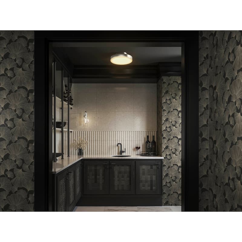 Kohler Lighting 30624-FMLED Purist 15" Wide Semi-Flush Drum Ceiling