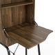 preview thumbnail 9 of 10, DH BASIC Urban Light Hickory 2-Open Shelf Mini Bar by Denhour