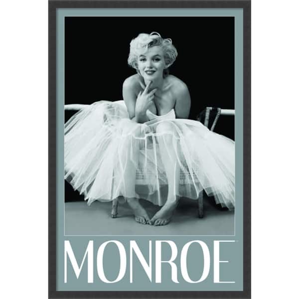 slide 1 of 6, Framed Art Print Marilyn Monroe - Ballerina by Milton H. Greene 26 x 38-inch
