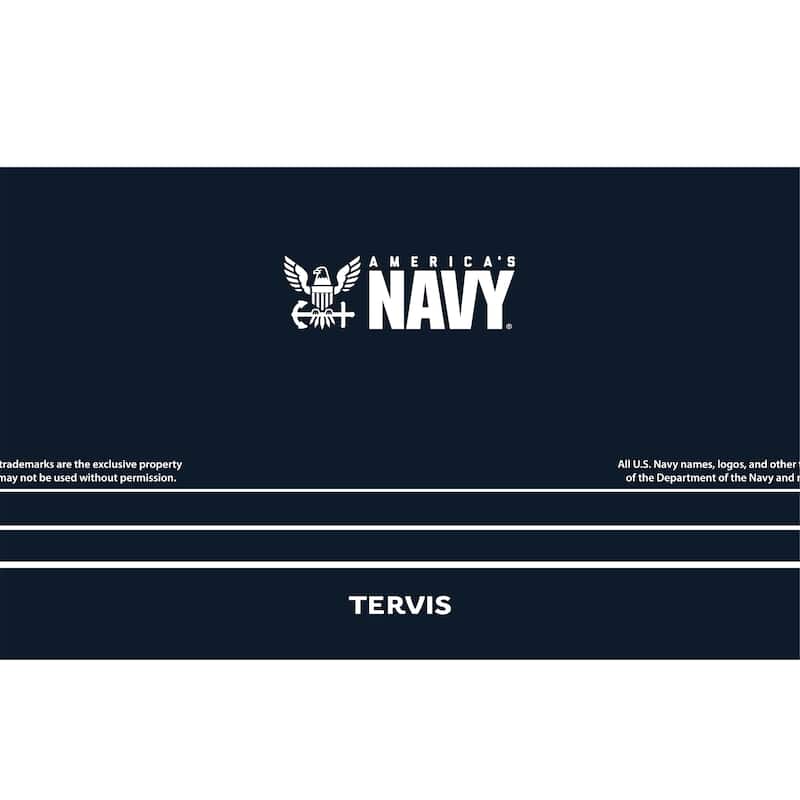 Tervis Traveler America's Navy Triple Walled Insulated Travel Tumbler, Stainless Steel