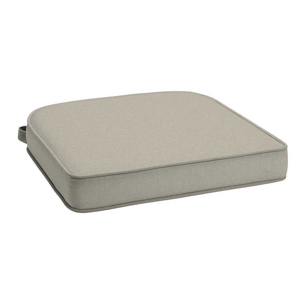 ARDEN Foam Outdoor Double Welted Round Back Seat Cushion, 20 x 19
