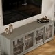 preview thumbnail 8 of 29, Vintage TV Cabinet Buffet Cabinet Entertainment Center Gray Brown