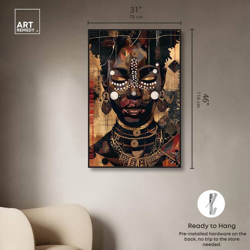 In Golden Accents Canvas by Art Remedy