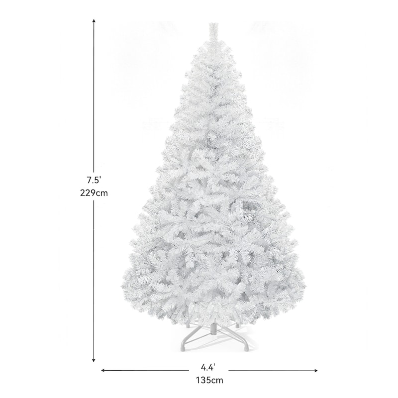 6/7.5 FT White Spruce Artificial Christmas Tree