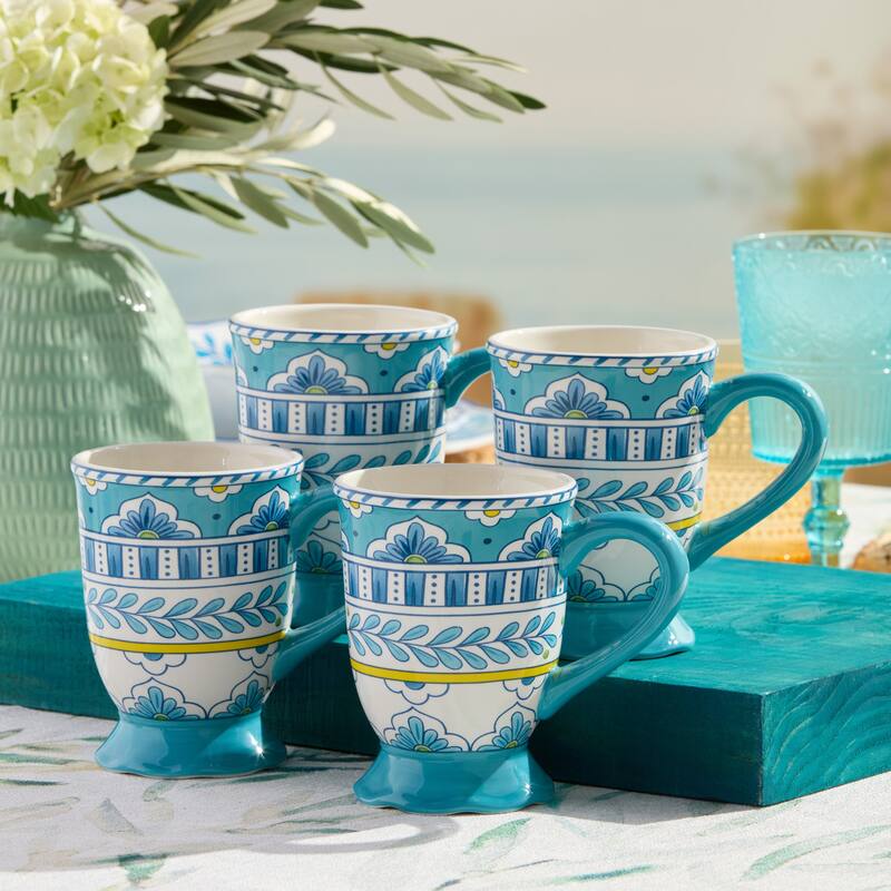 Certified International Porto 14 oz. Mugs, Set of 4