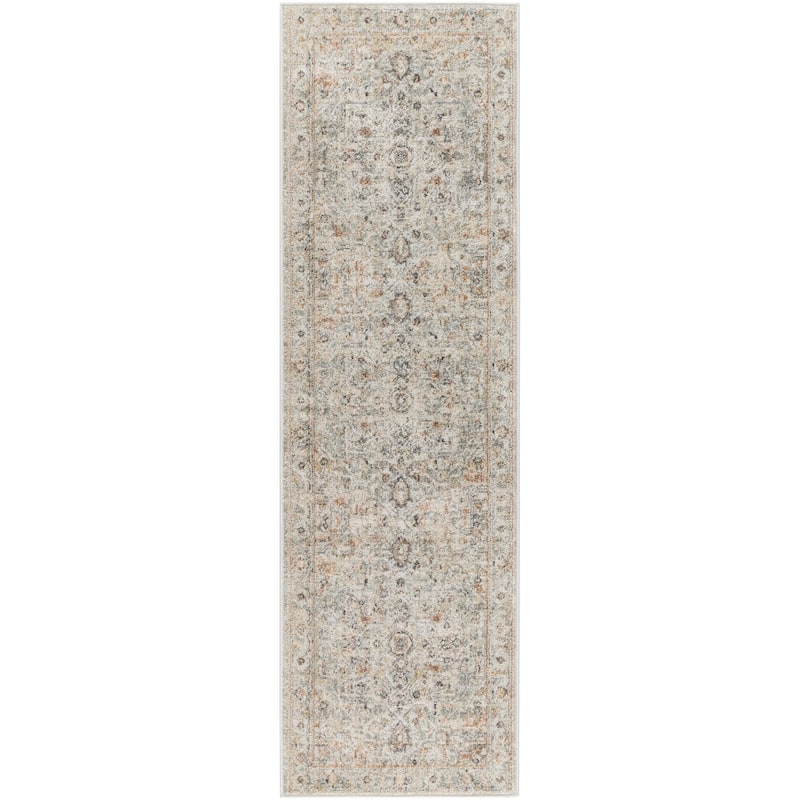 Nourison Oushak Home Indoor Grey Persian Area Rug - 2' 3" x 7' 6" - Grey - Runner