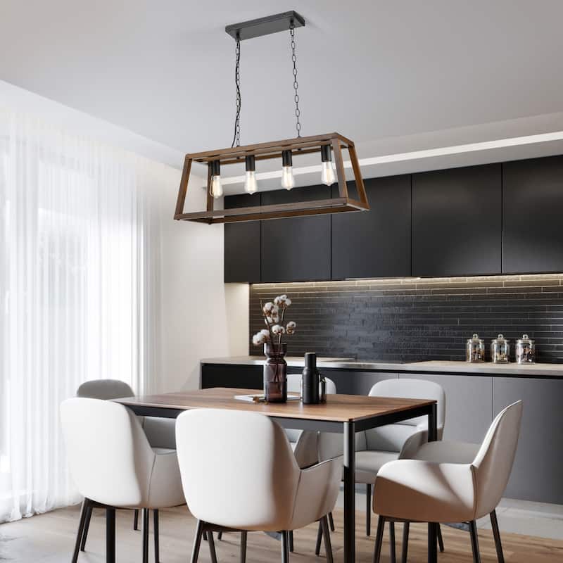 Light Society Bristol Wood Pendant Lamp