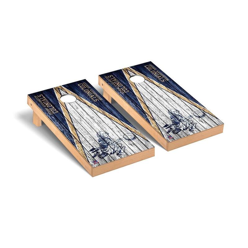 College Vault George Washington Colonials Weathered Cornhole Board Set