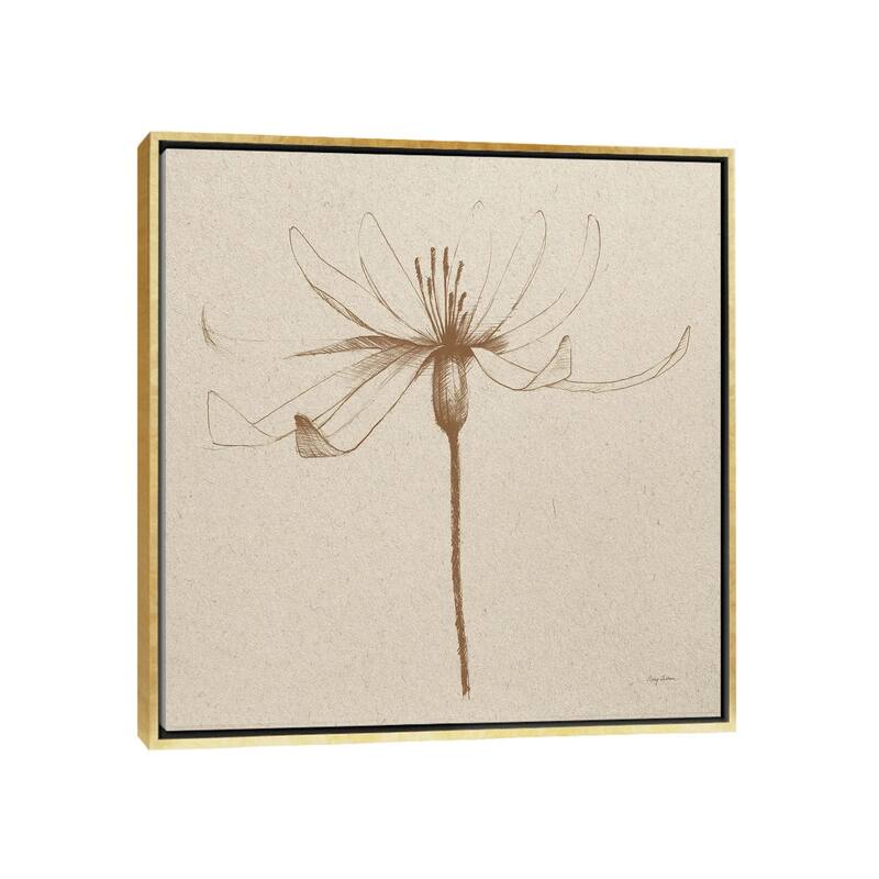 iCanvas "Modern Vintage Floral III" by Avery Tillmon Framed - Gold - 26x26