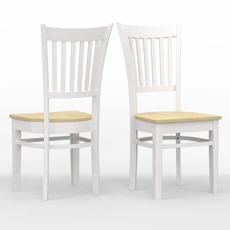 Spindle Back Solid Wood Dining Chairs (Set of 2)