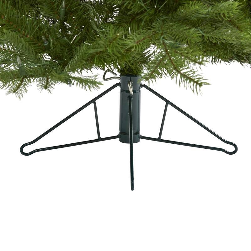 6ft Artificial Christmas Tree with Warm White Lights - Holiday Decor, Bendable Branches, Indoor Tree - Green - 72