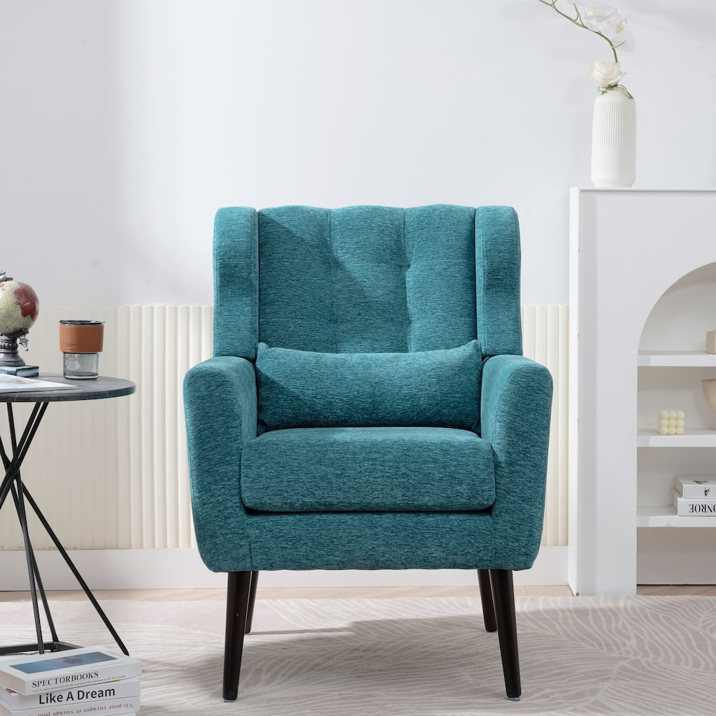 Desk Chair Upholstered Arm Chair Teal Office Chair Club Chair