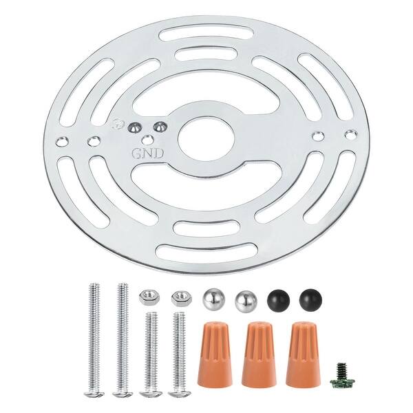 Light Fixture Crossbar Kit 4" Round Mounting Bracket w Screws and Nuts