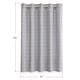 preview thumbnail 13 of 39, No Hooks Linen Textured Geometric Tassels Shower Curtain with Snap-in Liner