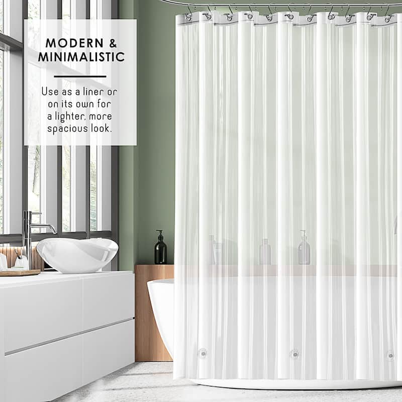 Empyrean Heavy Duty 5G Thick Scum Resistant Shower Curtain Liner