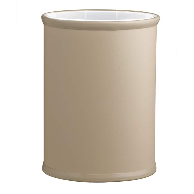 CONTEMPO 13qt Oval Wastebasket with Liner - Beige