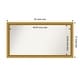 preview thumbnail 160 of 191, Wall Mirror Choose Your Custom Size - Extra Large, Townhouse Gold Wood Outer Size: 50 x 27 in