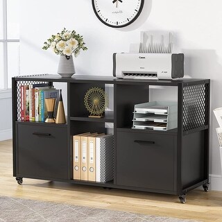 Modern Large File Cabinet Mobile Lateral Filing Cabinet - Bed Bath ...