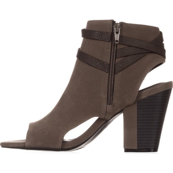 white mountain peep toe booties