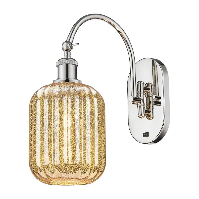Innovations Lighting 918-1W-16-7 Preston Sconce Preston 16" Tall Wall - Polished Nickel / Mercury