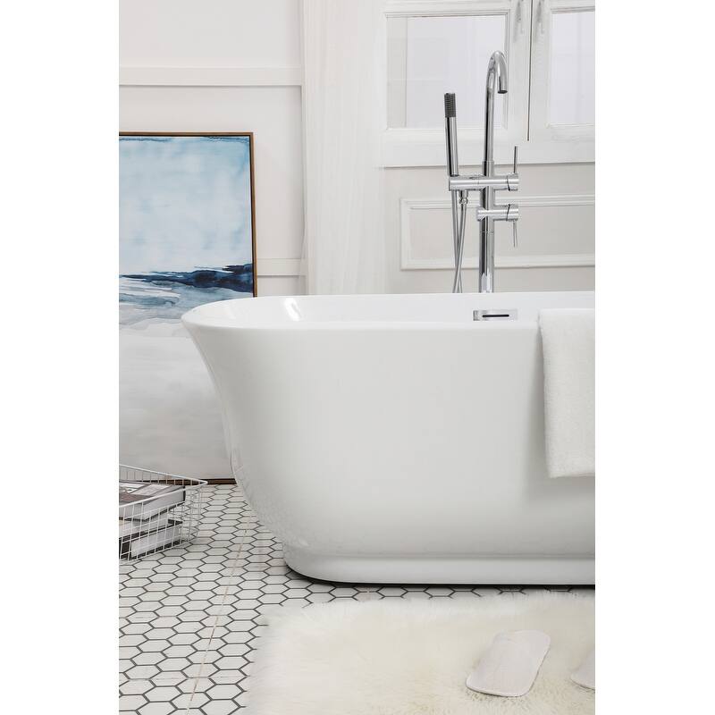 Cameron Soaking Bathtub in Glossy White