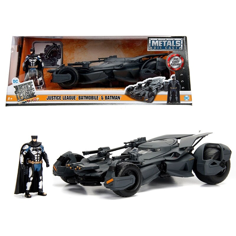 batmobile and batman figure