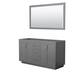 Option Dark Gray, Brushed Nickel Trim, No Top