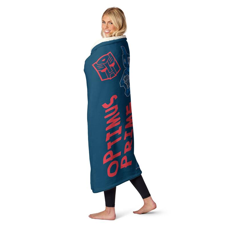 Hasbro Transformers Silk Touch Sherpa Throw Blanket