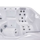 preview thumbnail 6 of 13, Buenospa New York 6 - Person 49 - Jet Hot Tub, Ice White, Gray with Ozone and LED Lights - Sterling Silver - 85 x 85 x 35